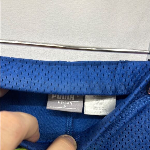 Puma Navy Skirt with Bright Yellow Trim - Picture 4 of 4